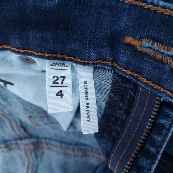 Ann Taylor Loft Women Modern Skinny Med Wash Skinny Jean Slight Stretch| 4/27 - Picture 6 of 12